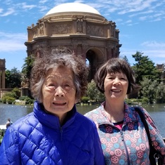 Huang Yee became a Christian shortly after starting to care for Mom. July 7, 2018 SF Palace of Fine Arts