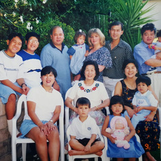 Madeline and her thirteen in San Jose, 1998.