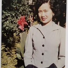 Photo from a friend mailed to Mom on her 70th birthday. Photo taken circa 1950.