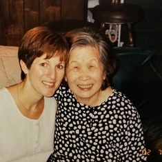 Mom and her second daughter, Sandra Diehl.