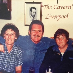 In The Cavern, Liverpool.  With Allan Border her idol.    1997