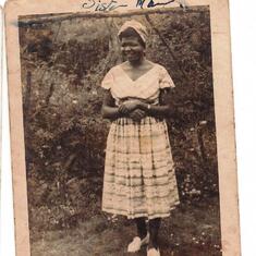 Mama as a young girl