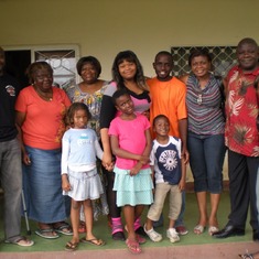 Mama with her children and grandkids in December of 2008