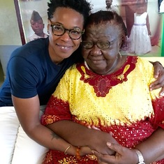 Mama and her niece, Ngowo. June 2016