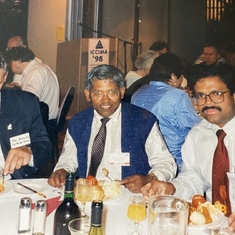At the banquet of an international conference (ICCIMA'98) organised by Sir (Courtesy Tahin).