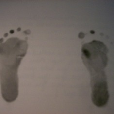 Makenah's footprints