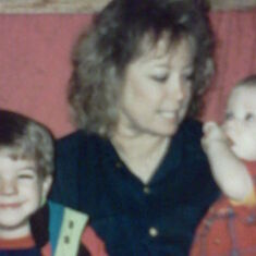 Mom with nephews, David & Daniel Parker
