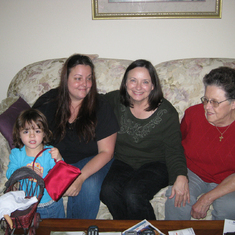 2009 - four generations - Malia, Mom, Daughter and Granddaughter