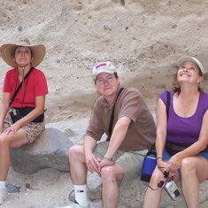 2003 Tent Rocks in New Mexico with John (brother) and Lois (sister-in-law)