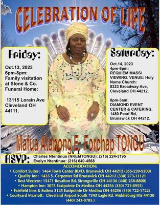 MAMA MAFUA ATABONG  E FORCHAP  TONGU ESTHER FORCHAP TONGU