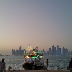 boat ride in Doha, Qatar