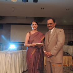 Dr Nalini Mahajan and Dr Shyam Kulkarni at the Dr Mandakini Parihar Infertility CME 25.08.13