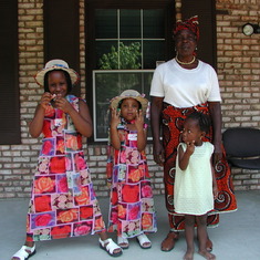 Kids and Grandma Susan, July 15, 2001