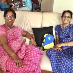 Kanthan sisters taking a break from partying. July 2015.