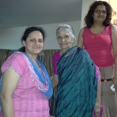 Amma with me (Rekha) & Juno in 2013 December