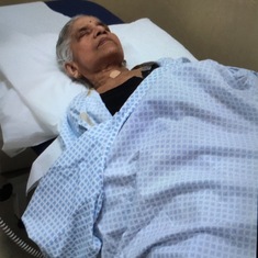 Amma after Biopsy ( 7th Nov 2016) at City Hospital, Dubai