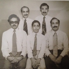 Dad (lower left) with brothers