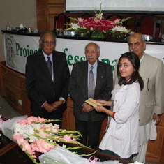 Dad's last academic activity - at University of Health Sciences in Lahore; March 6, 2015