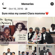 His Mom’s memorial info