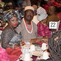 Dr. & Atty(Mrs.) Ajah at Godfrey and Charity Enwere's 25th Wedding Anniversary.