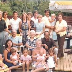 Archie and Molly Huffman and family 1980