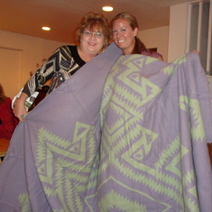 Indian Blanket wedding gift from Aunt Marce to Angela & Stephen 2008