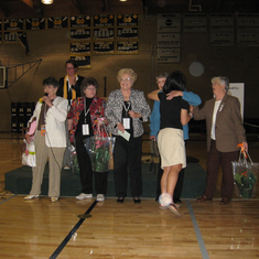 Bobbi Sheets, Claire Butterworth (background), Kit Fragulia, Marcene, Mary Burroughs, Barb Kuhns, (I think Kathryn is hugging)