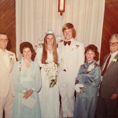 Chip and Vicki's Wedding 1977
