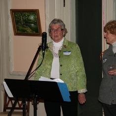 Cecily Parkhurst and Susan Keats, two of Marcia's closest friends.