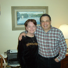 Marcia and Richard newly weds in Dad's Den, manchester Ct thanksgiving 2005...