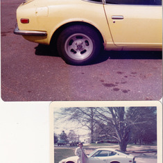 Marcia's first nice Car A Datsun 500.  She loved this car very much
