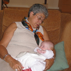 Nana and TJ napping