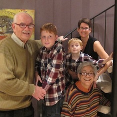 Mom, Dad & the Grandkids Dec 2012