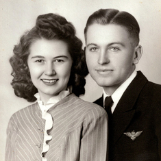 Marcine married USN Lt. Marvin Durrant Feb. 17, 1945
