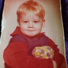 Baby picture - this one was his baby picture for high-school year book