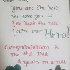 Inside Father's day card 2004