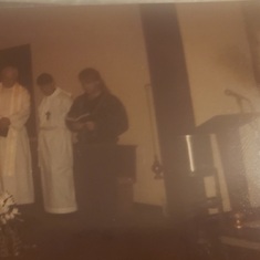 At wife's baptism April 1993