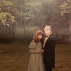 His junior prom with date, Denise