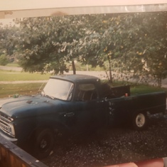 His 1966 F100 Ford truck that he loved