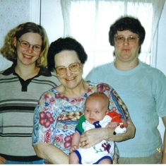 With Sally, Karyn, and Jacob our 1st Grand