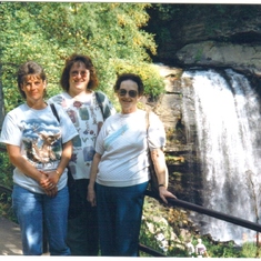 With Mom and Sister in Pisgah Forest NC