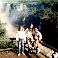 Marga, Michael and Letty in Foz de Iguacu