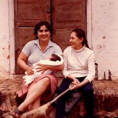 Marga, friend Selva and daughter, Letty