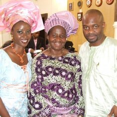Mummy with Bunmi & Kenny Okundalaye.