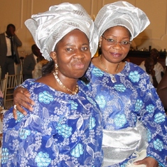 Mummy and her baby sister Folake