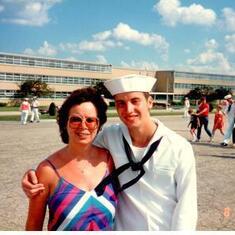 Brian & Mom Navy Graduation