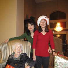 Christmas 2012 with Luz and Samantha