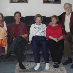 2009 Molly, Susan, Marg, Catherine, Don