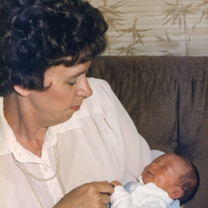 1985 Grandma Margaret with baby Jason