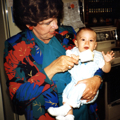 1987 Grandma Margaret with baby Alix